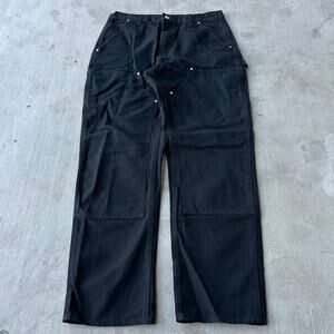 Vintage Y2K Carhartt black double knee work wear carpenter pants